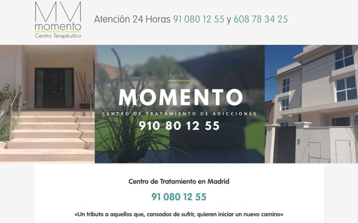 Screenshot of centromomento.com