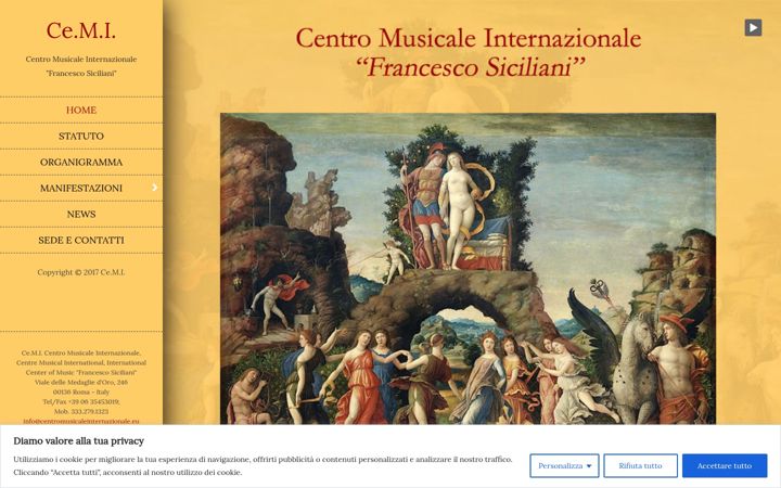 Screenshot ta' centromusicaleinternazionale.eu