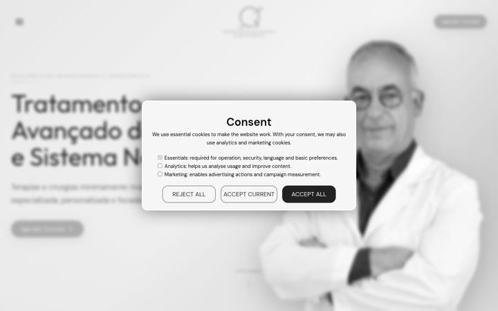 Screenshot of centroneurocirurgia.com