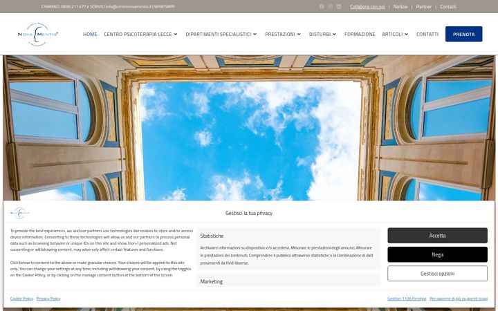 Screenshot di centronovamentis.it
