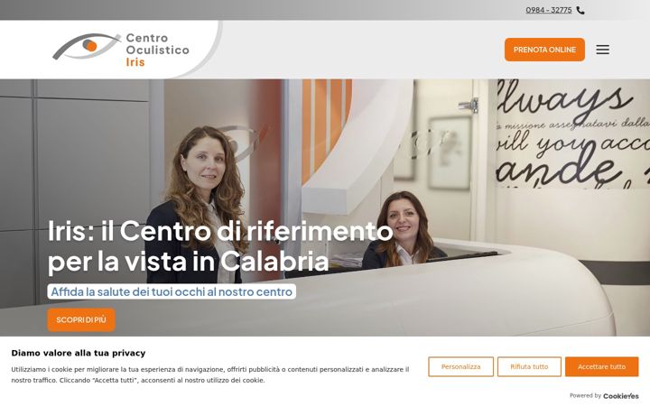 Screenshot di centrooculisticoiris.it