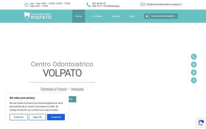 Screenshot of centroodontoiatricovolpato.it