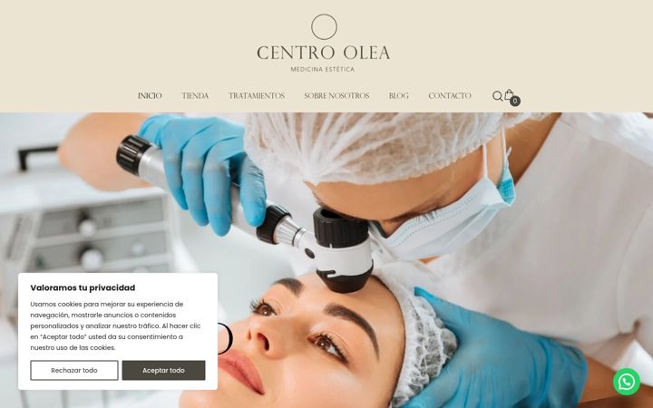 Screenshot of centroolea.com