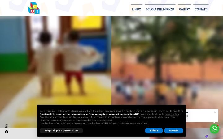Screenshot of centrooperativoinfanzia.it