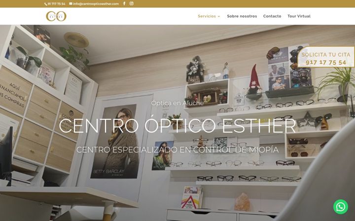 Screenshot of centroopticoesther.com