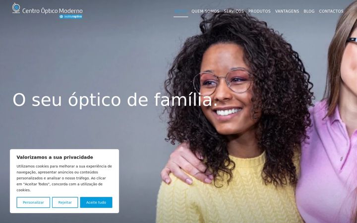 Captura de ecrã de centroopticomoderno.pt