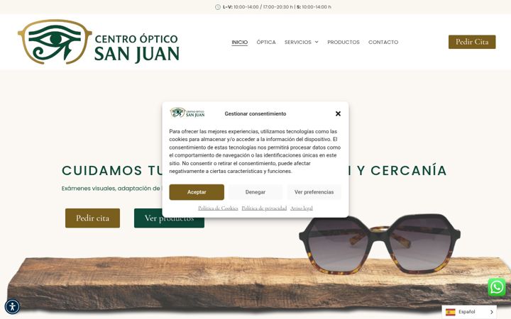 Képernyőkép: centroopticosanjuan.es