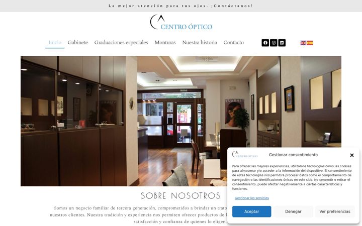 Screenshot of centroopticozaragoza.com