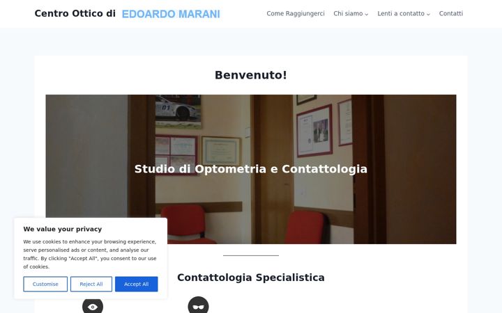 Screenshot of centrootticomarani.it