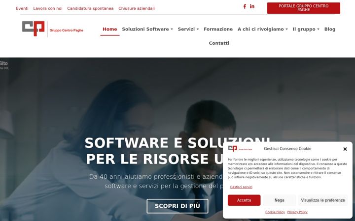 Screenshot of centropaghe.it