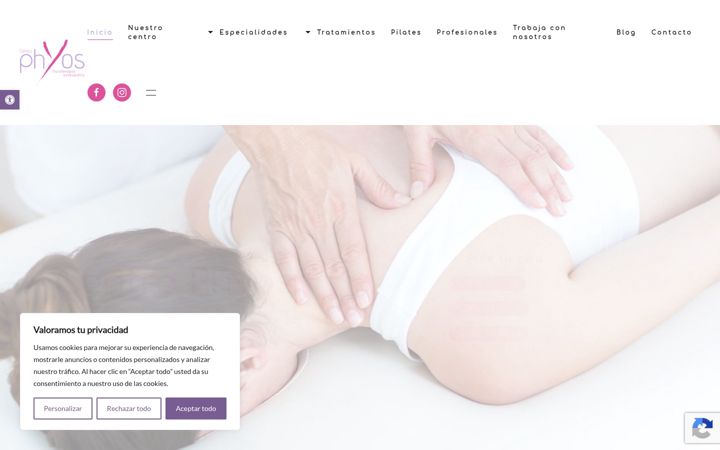 Screenshot of centrophyos.com