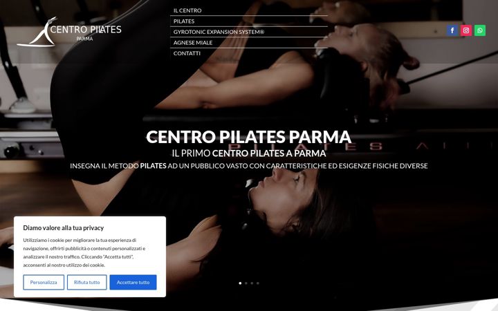 Screenshot of centropilatesparma.it