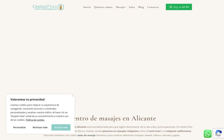Screenshot of centroplus.es