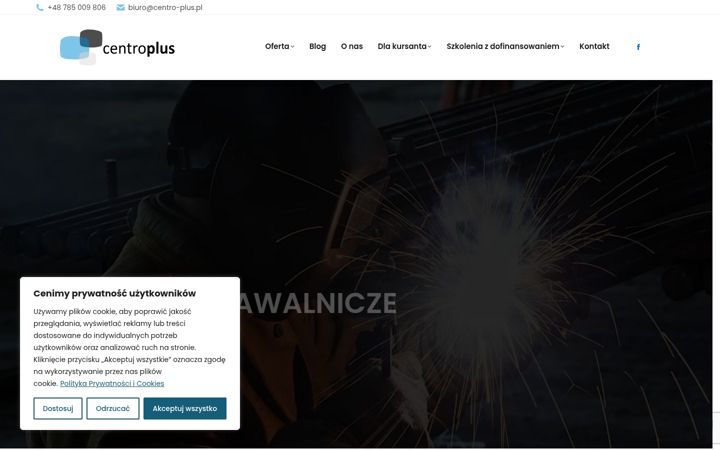 Captură de ecran a centroplus.pl
