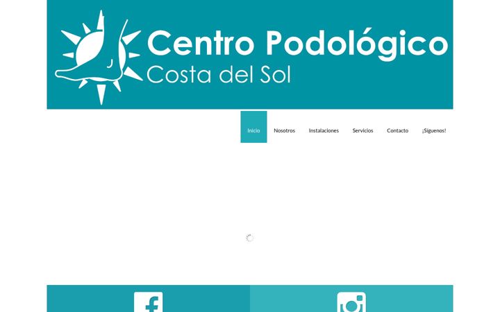 Posnetek zaslona centropodologicocostadelsol.es