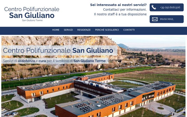 Screenshot of centropolifunzionalesangiuliano.com