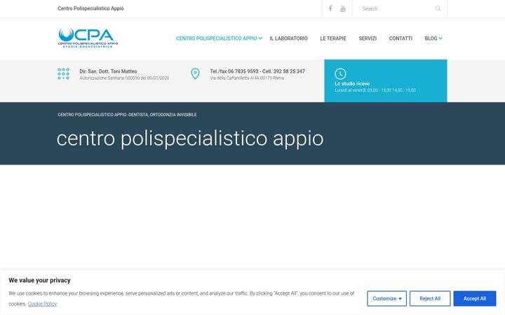 Screenshot ta' centropolispecialisticoappio.eu