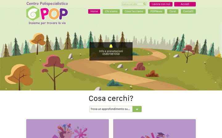 Kuvakaappaus sivustosta centropop.it