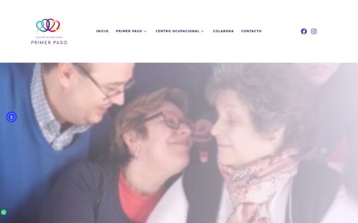 Snímek obrazovky centroprimerpaso.org
