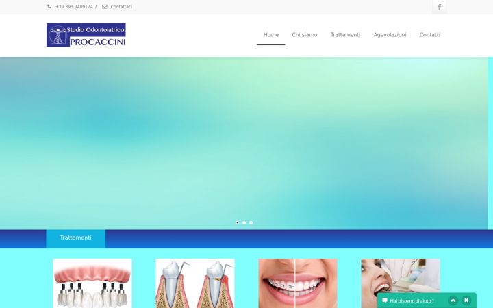 Screenshot of centroprocaccini.it