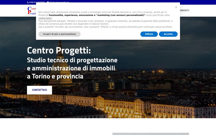 Screenshot of centroprogettichivasso.it