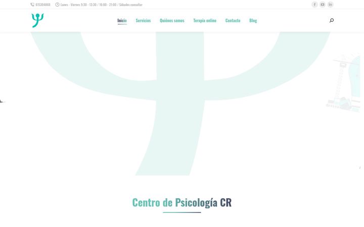 Posnetek zaslona centropsicologiacr.es