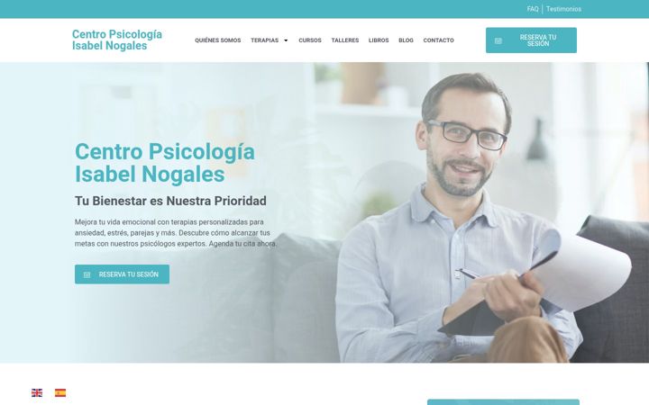 Screenshot of centropsicologiaisabelnogales.com