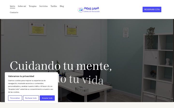 Posnetek zaslona centropsicologiamenssana.es
