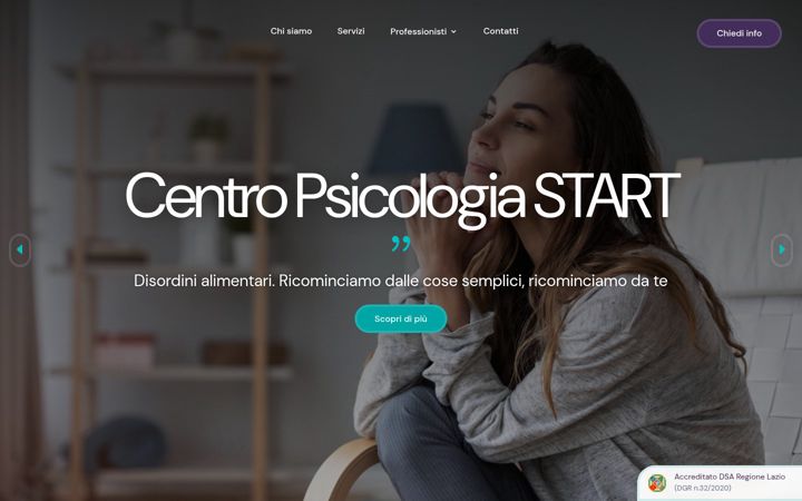 Screenshot of centropsicologiastart.it