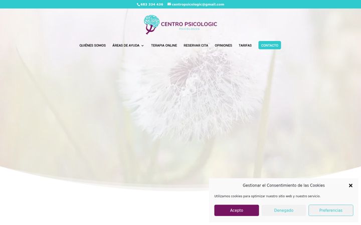 Screenshot of centropsicologic.com