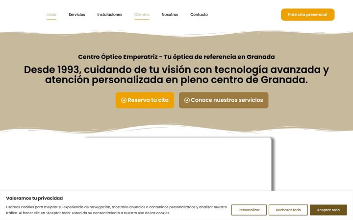 Screenshot of centropticoemperatriz.es
