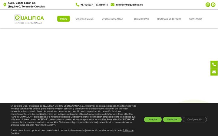 Posnetek zaslona centroqualifica.es