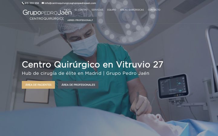 Screenshot of centroquirurgicovitruvio.com