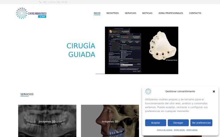 Screenshot of centroradiologicorivas.com