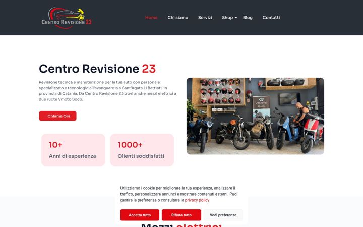 Screenshot of centrorevisione23.it