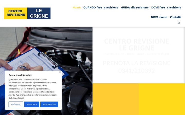 Screenshot of centrorevisionelegrigne.it
