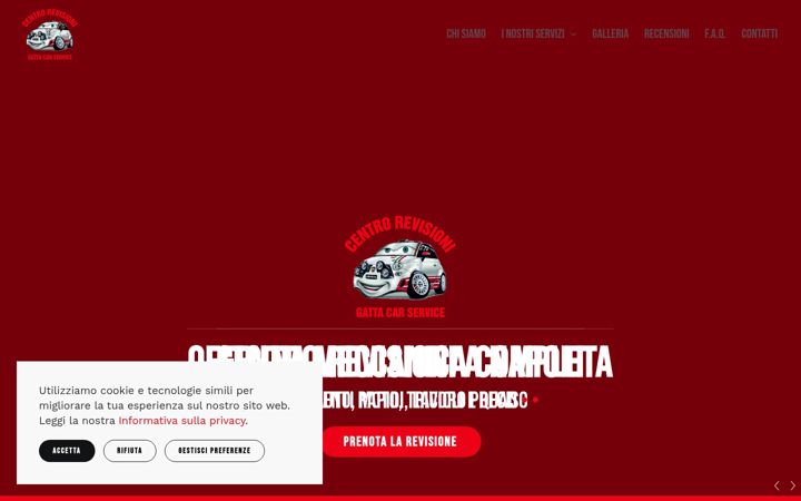 Екранна снимка на centrorevisionigattacarservice.it