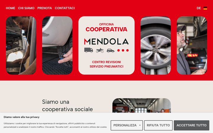 Screenshot of centrorevisionimendola.it