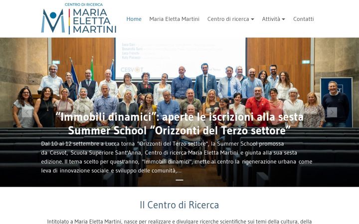 Screenshot of centroricercamemartini.it