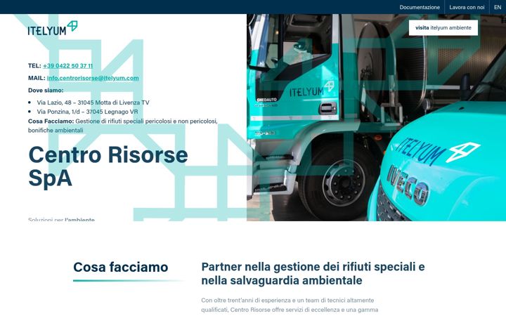 Screenshot of centrorisorsesrl.com