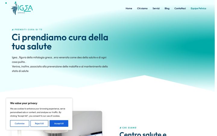 Screenshot of centrosaluteigea.it