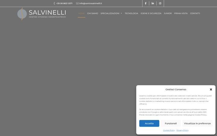 Screenshot of centrosalvinelliodontoiatria.it