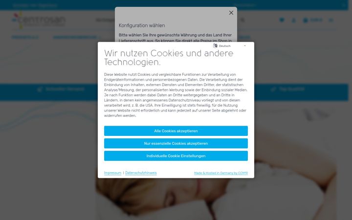 Screenshot of centrosan-international.com