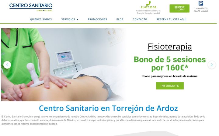 Screenshot of centrosanitario.es