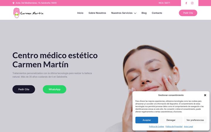 Screenshot of centroscarmenmartin.com