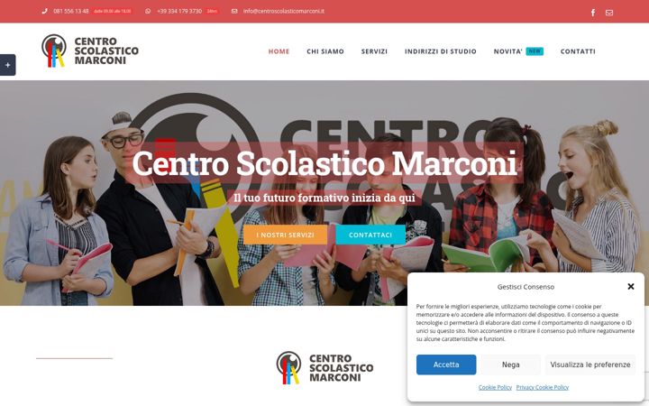 Screenshot of centroscolasticomarconi.it