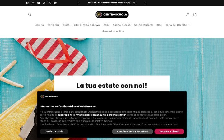 Screenshot of centroscuola.it