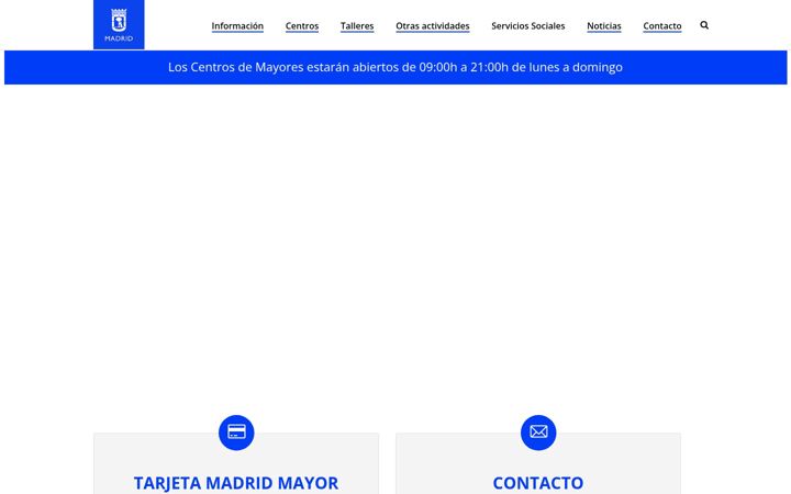 Screenshot of centrosdemayoresciudadlineal.com
