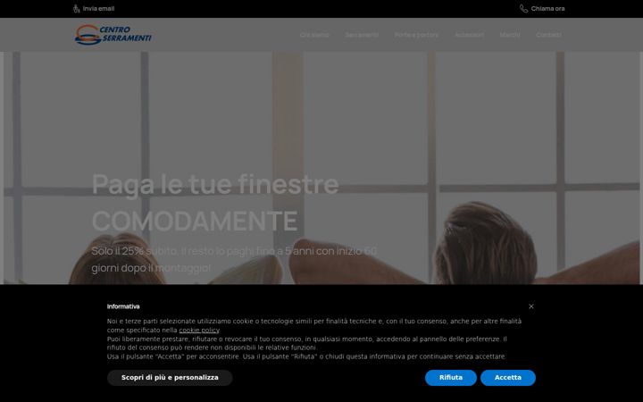 Screenshot di centroserramenti.net