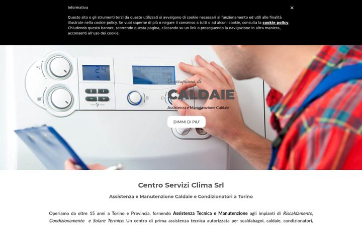 Skærmbillede af centroserviziclimasrl.it